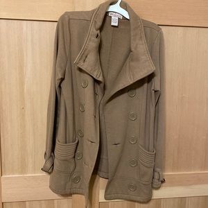 Brown women’s peacoat